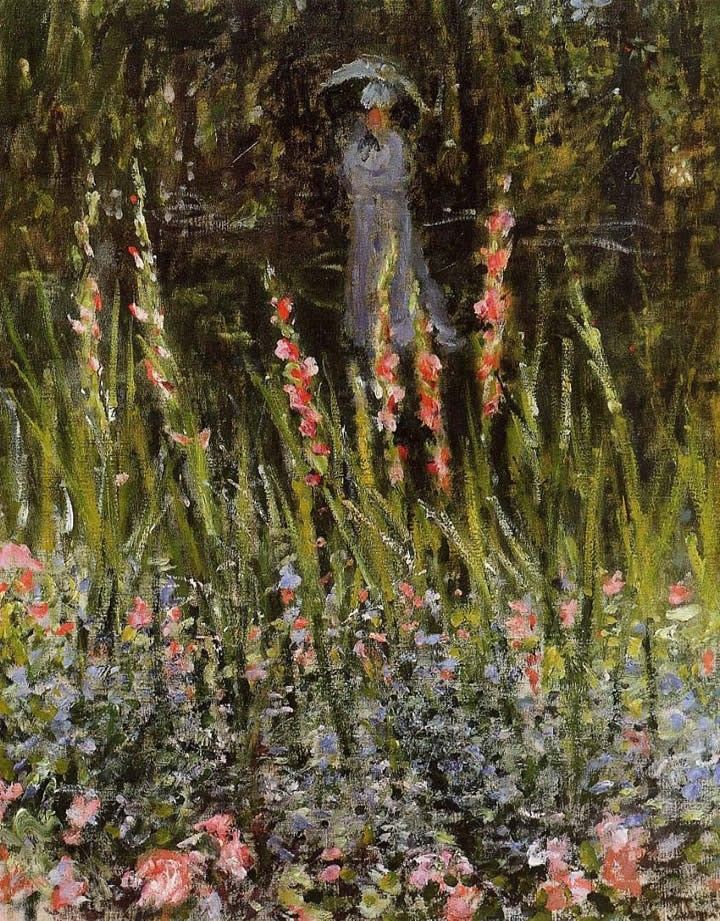 Claude Monet The Garden Gladioli